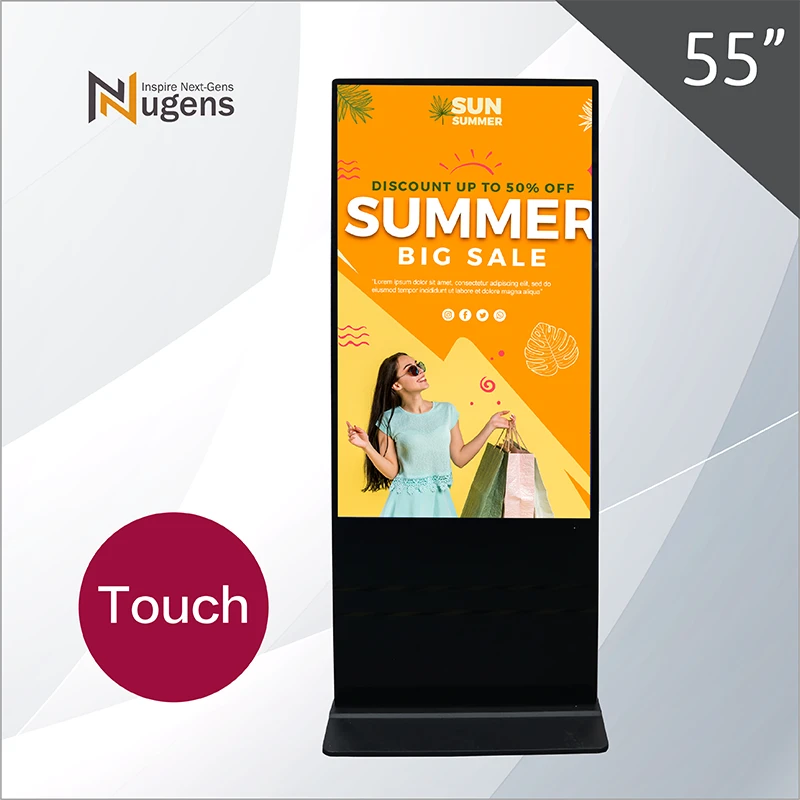 55 inch Touch Standee AIO Windows Digital Signage