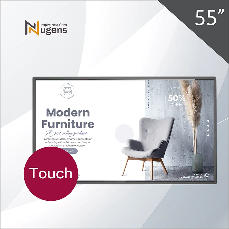 55 inch Touch AIO Windows Digital Signage