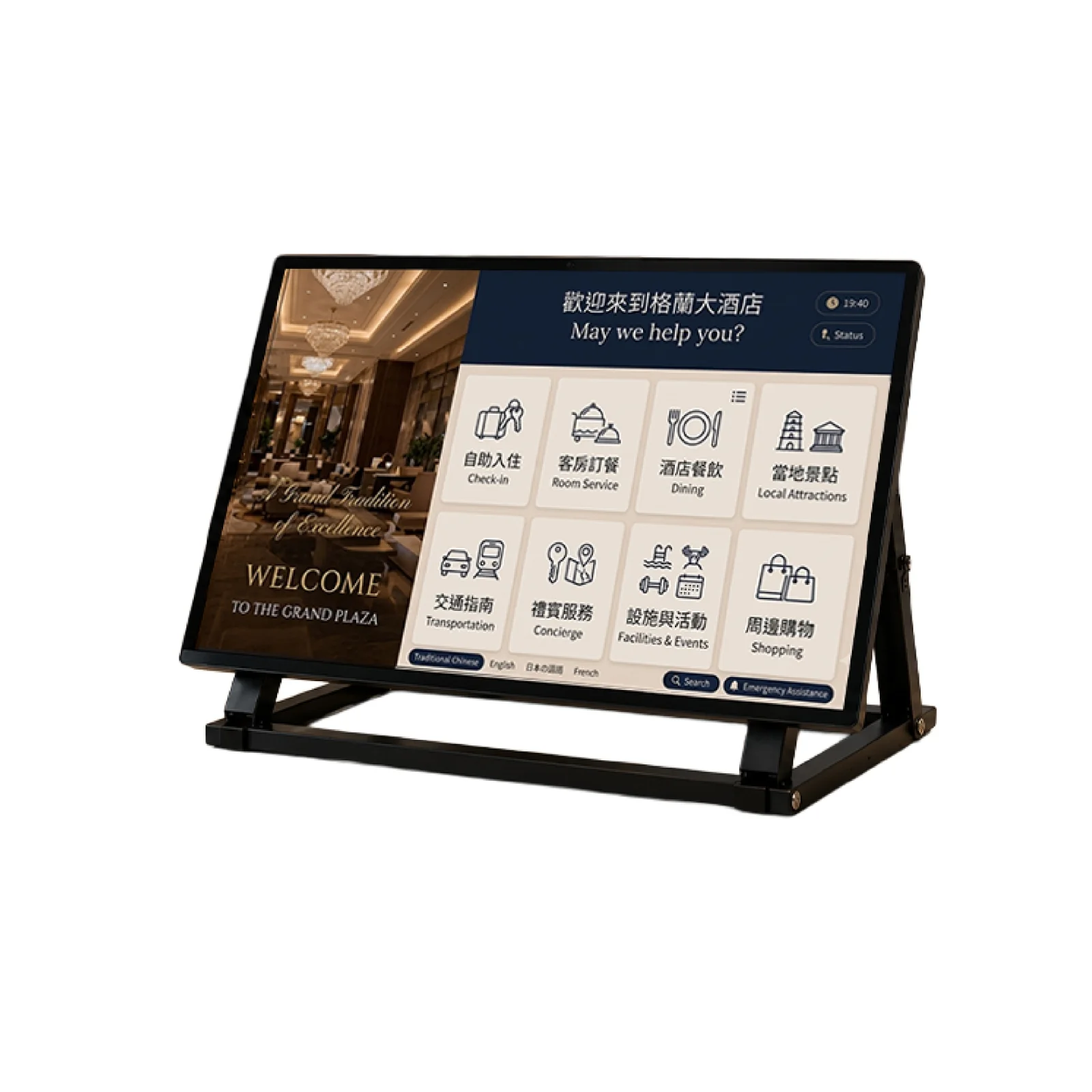 Dual-Purpose Desk & Floor Stand