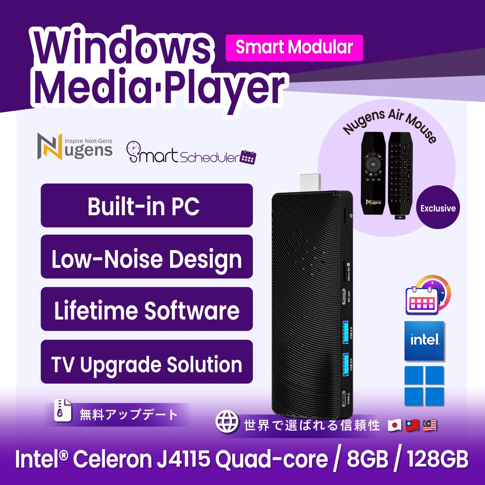 HDMI Mini-PC Stick, Windows Media Player