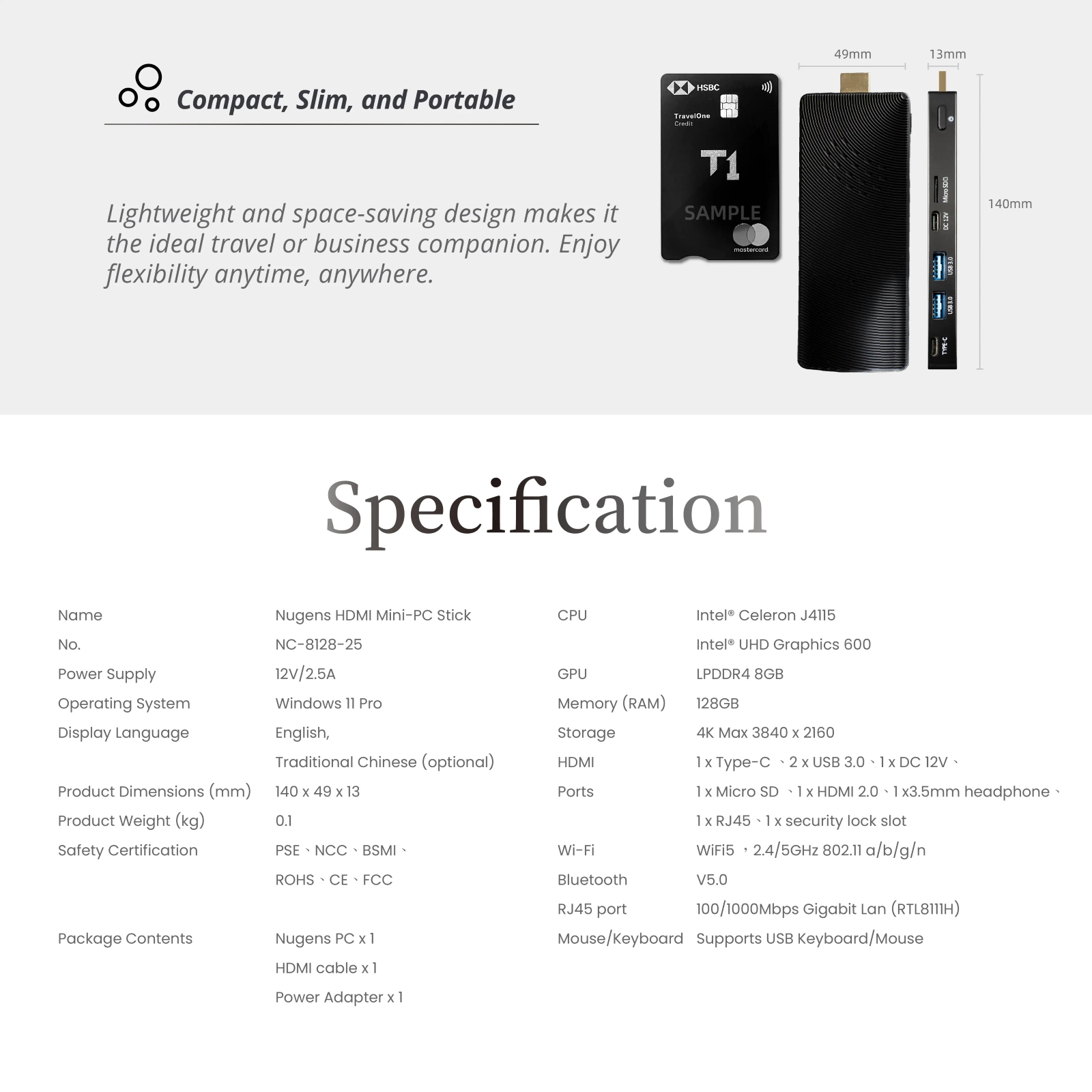 Compact, Slim, and Portable