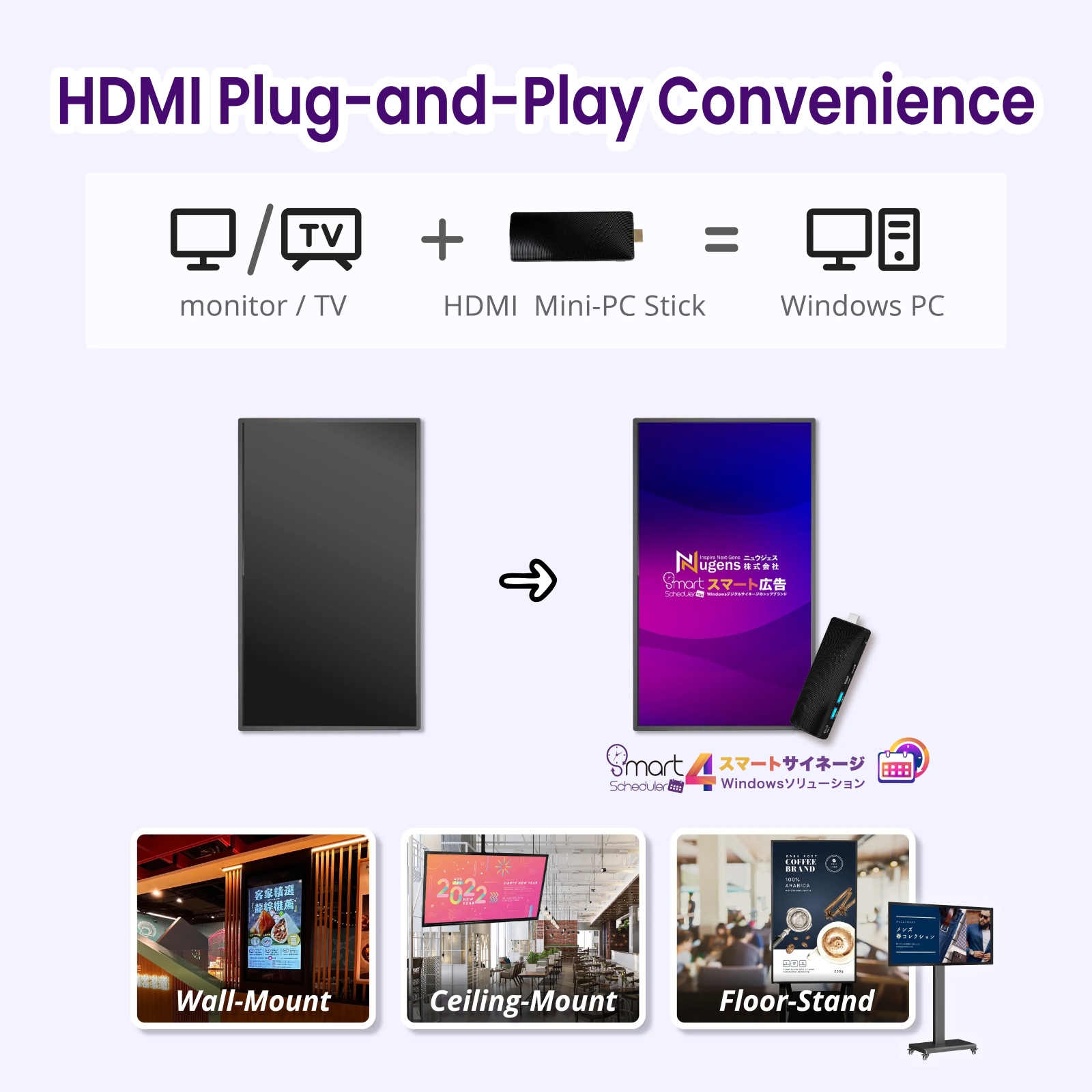 HDMI Plug-and -play Convenience